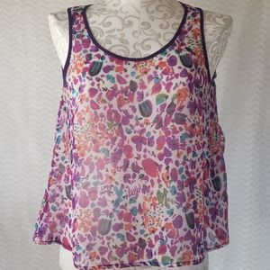 Chloe K women's shear pop over top